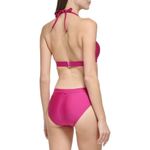 Calvin Klein Standard Removable Soft Cups Bottom Fabric Halter Tie Bikini Top 2 Photo 2