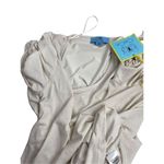 Cynthia Steffe Cece creme colored and gold specs ruffled statement sleeve blouse size small NWT Photo 10