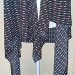 Jantzen  Black and White Striped Cardigan kimono Photo 5