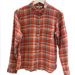 Madewell Flannel Plaid Button Down Shirt - Cotton/Linen Blend Photo 0