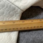 Miss Elaine Ivory Quilted Floral Embroidered Button Front Cardigan Medium Retro White Photo 3