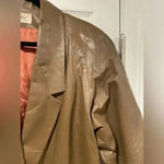 VTG West Bay Women’s Brown 100% Top Grain Leather Blazer Jacket Button Size 10 Photo 1