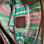 Fossil  Baguette Bag Woven tote wicker Tweed rainbow 70s Photo 1