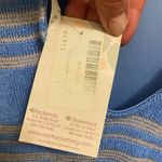 Lush Clothing Nectar Lush Women’s Blue & White Tank Sweater Knit Dress L Large Bust 38” NWT Photo 7