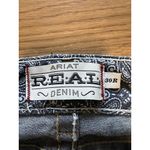 Ariat  Real Denim Jeans Womens‎ 30R Blue Mid Rise Thick Stitch Boot Cut Western Photo 2