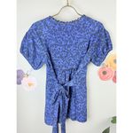 Betty Jackson Black Blue Purple Tied Floral Top Photo 1