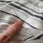 Sim & Sam  Womens Tie‎ Waist Striped Blouse Sz XL | Coastal Grandma Lightweight Photo 9