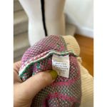 Luna Ivy Pink & White Strawberry Knit Sweater Vest Preppy Whimsical Cottage Size L Photo 2