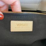 Versace White Quilted Nappa Leather Medusa Tote Handbag Photo 12