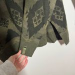 Ralph Lauren Polo Wool Cashmere Aztec Sweater Women Green Black L Tunic Western Photo 5