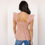 Baltic Born  Ida Peplum Top in Pink Multi Floral Size XS Photo 2