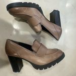 Paul Green  Nina Loafer Pump Size 10 Antelope Star Leather Platform Shoe Photo 8