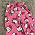 Hello Kitty  Pink & Red Fleece Pajama Pants Medium Photo 1