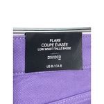 H&M Purple Pastel Jeans Flare Low Waist Denim Womens 8 Stretch Spring Boho NWT Photo 2