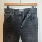 Boyish - The Zachary High Rise Skinny Touch of Evil Black Distressed Jeans Denim Photo 6