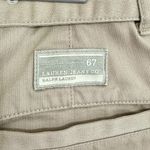 Ralph Lauren (Lauren Jeans Co) Women's Petite Cream Chino Pants, Built-In Belt Photo 3