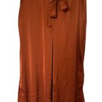 Joie  Silky Polyester Cropped Pants Paper bag Waist Burnt Orange Photo 0