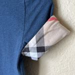 Burberry  Brit blue checkered cuff t shirt Photo 9