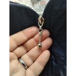 Vintage Rhythm Sport by Janeve Women's Size Small Cream Blue Zip Up Quilted Vest Photo 4