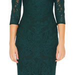 JS Collections Midi Dress evergreen lace mesh 2 XS Photo 0