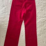 Loft High Rise Wide Leg Jeans in Magenta Dark Pink Size 6/28 Photo 6