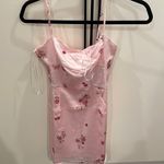 Princess Polly NWT  mio pink floral satin feel dress us 4 Photo 1