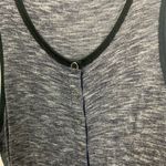 ATM Melange Henley Dress Sleeveless Midnight Steel Size S/P Gray Photo 6