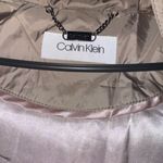 Calvin Klein  Taupe Puffer Jacket with Faux Fur Photo 6