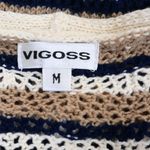 Vigoss Womens M Longline Open Front Striped Cardigan Photo 6