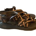Chacos Chaco Z/2 Classic Strappy Brown Orange Sandals Sz 8 Photo 0