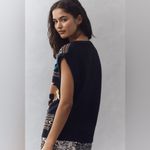 Free People Navy Horse Isles Knit Sweater Vest Medium Equestrian Cottage EUC Black Photo 11