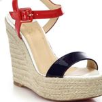 Christian Louboutin  Tricolor Patent Leather 120 Spachica Espadrille Photo 3