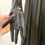 Awake NWT A.W.A.K.E. Scoop-Neck Pleated Long Dress with Gloves Black Size 38 Photo 7