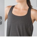 Lululemon  Wild Tank Size 8 Heathered Black Strappy Back Sports Bra Photo 8