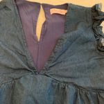 Pink Lily Cotton Chambray Baby Doll Jumper/Dress Size S Photo 2