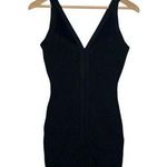 Kardashian Kollection New  Dress Womens S Bandage Mesh V Neck Bodycon Club Black Photo 0