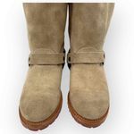 Garnet Hill Vintage Juliette Harness beige suede Classic American heritage boots buckle Photo 10