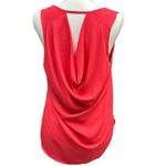 Vintage True Light‎ Tracy Coral Red Draped Back Sleeveless Top Womens M USA Made Pink Size M Photo 2