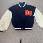 Boohoo  Oversized‎ Colorblock Varsity Bomber Jacket Photo 4