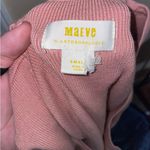 Maeve By Anthropologie Pink Ribbed 3/4 Sleeve Sweater Size Small Photo 4