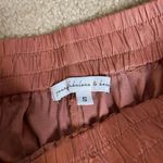 Young Fabulous and Broke Ollie Burnt Orange Satin Jogger Pants Photo 4