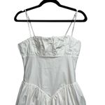 Majorelle Austin Dropwaist Cotton Poplin Midi Dress In Soft White Photo 3