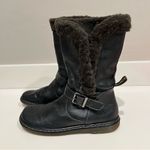 Dr. Martens Brielle Broadway ankle Boots,black, faux fur lining unisex 8L/7M Photo 10