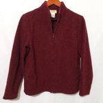 Talbots  S Maroon 1/4 Zip Fleece Pullover Photo 0