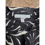 Foxcroft  Women's Black Gray White Button Front Wrinkle Free Fitted Blouse 10P Photo 1
