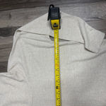 Loft Ann Taylor  cream And Gold waffle cowl neck shirt size medium Photo 6