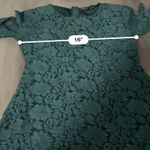 Lulus  Favorite Flair‎ Green Floral Lace Flounce Bell Sleeve A-Line Mini Dress M Photo 9