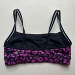 Lululemon Free To Be Wild Bra Pink Black Leopard Print Size 6 Photo 2