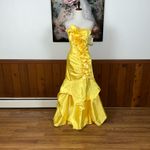 Gunne Sax Stunning NEW Vintage Y2K  Yellow Satin Prom Gown! Photo 2