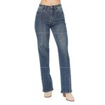 Judy Blue  High Waist Western Seam Detail Straight Denim Jeans 88841 Cowboy Photo 8